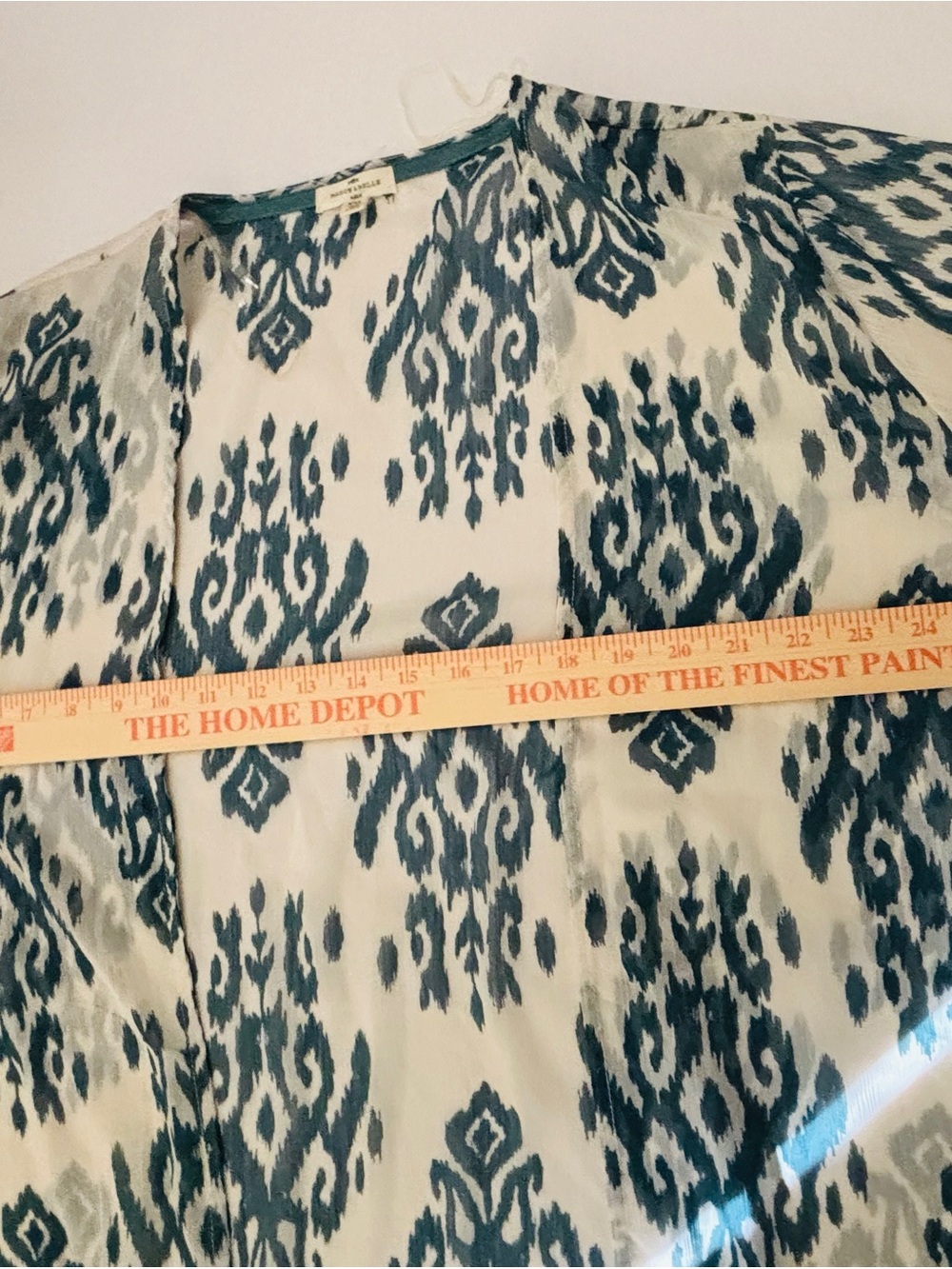 Boho Crochet Trim Kimono Cardigan - Teal & Creamee Women’s XXL or 2X Brand New - Picture 6 of 11